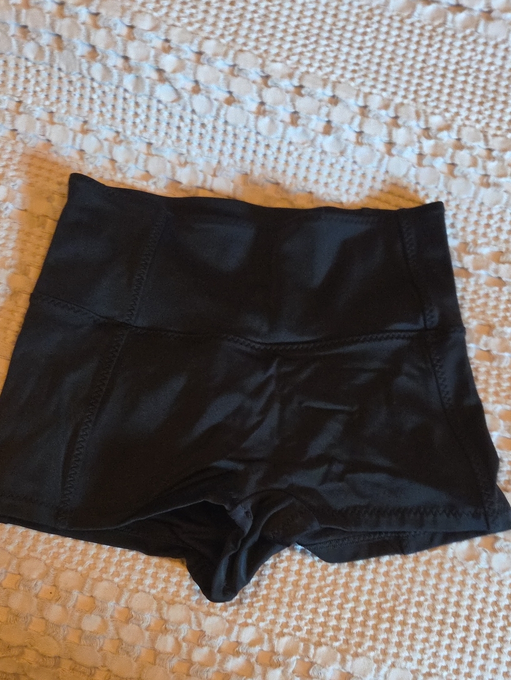 High-Waist Black Women's Athletic Shorts Small
